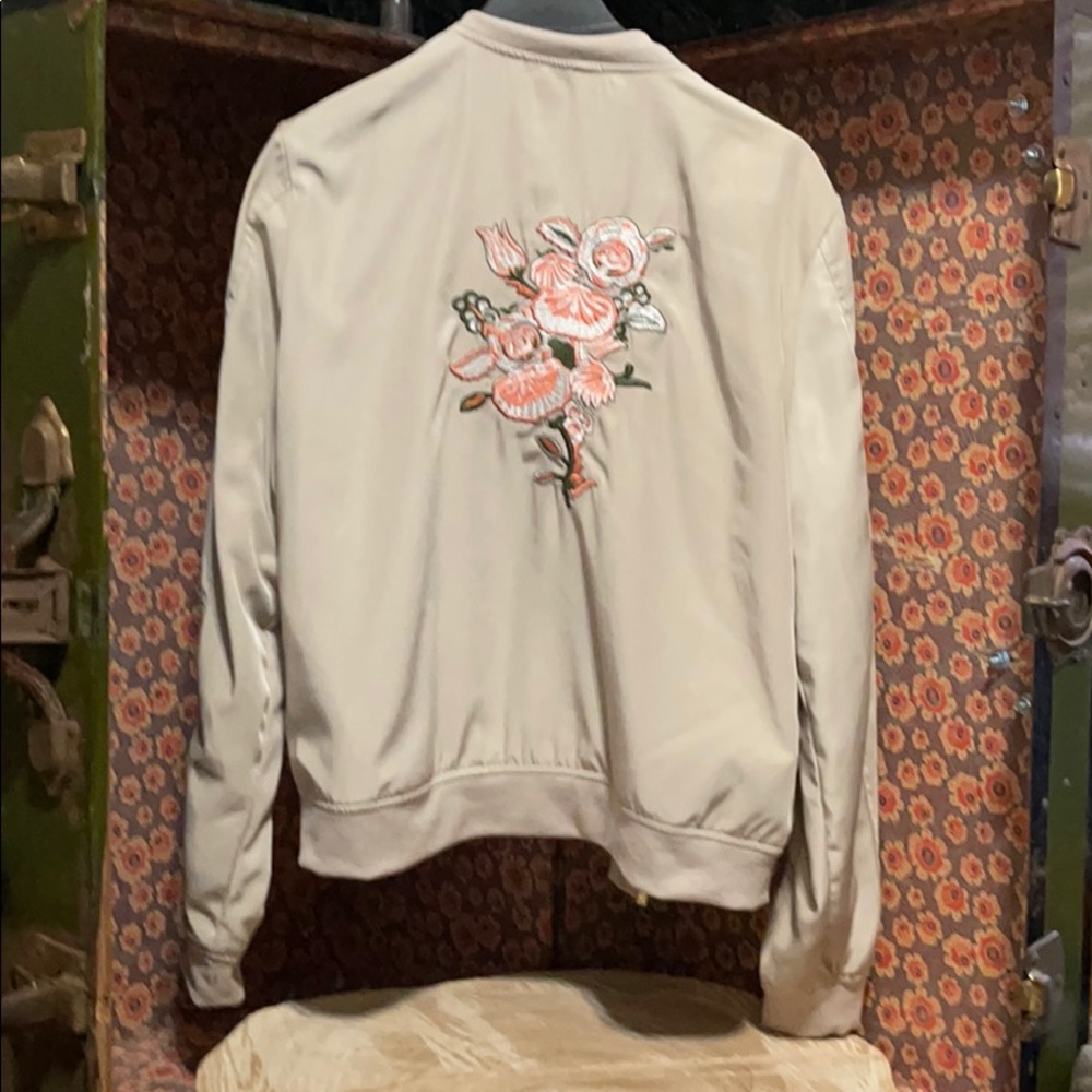 Embroidered Light Weight Bomber Jacket